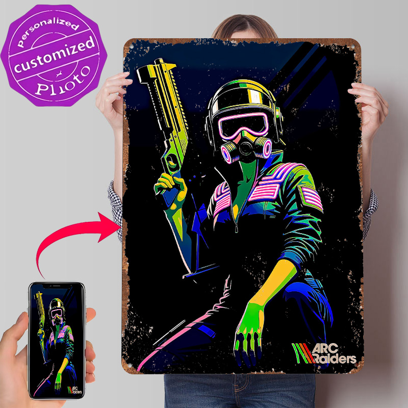 Retro Poster Gaming - Arc Raiders Game Art Metal Poster