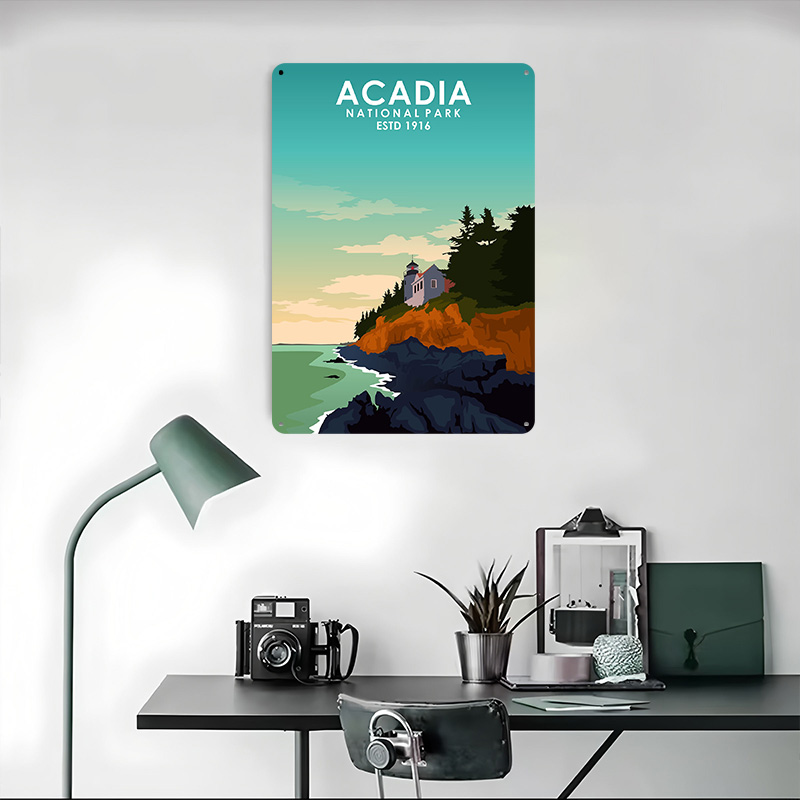 Acadia National Park Printing  - Retro Poster Gaming review and price