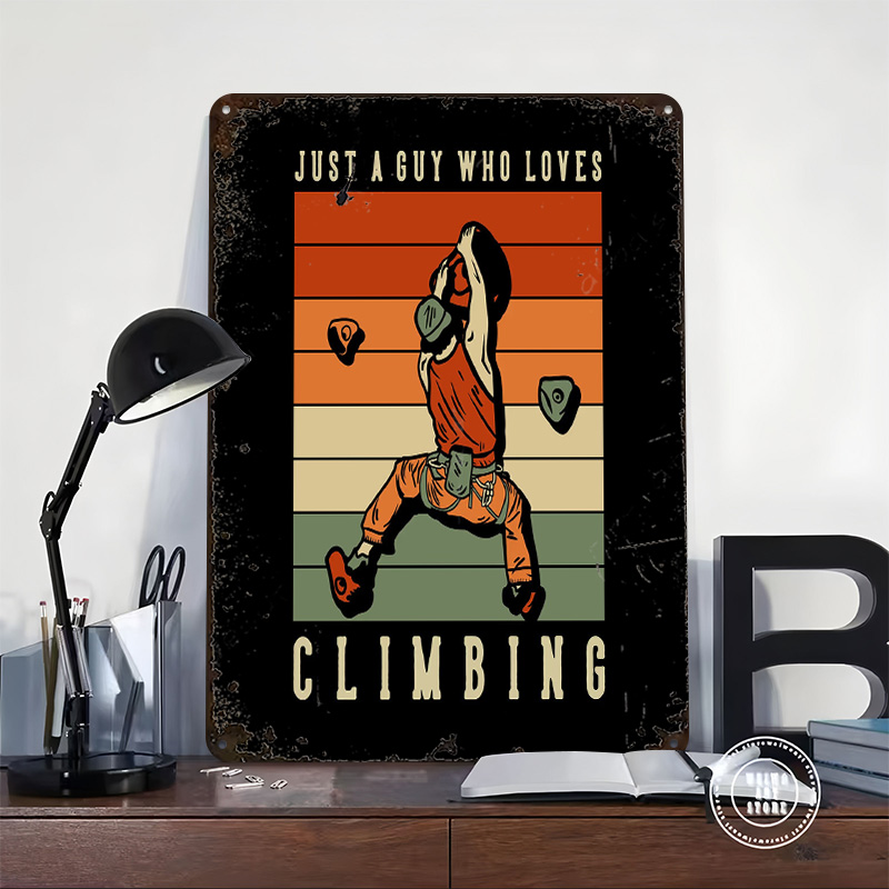 Climbing Guy Retro Sunset Tinp - Retro Gaming Guy review and price
