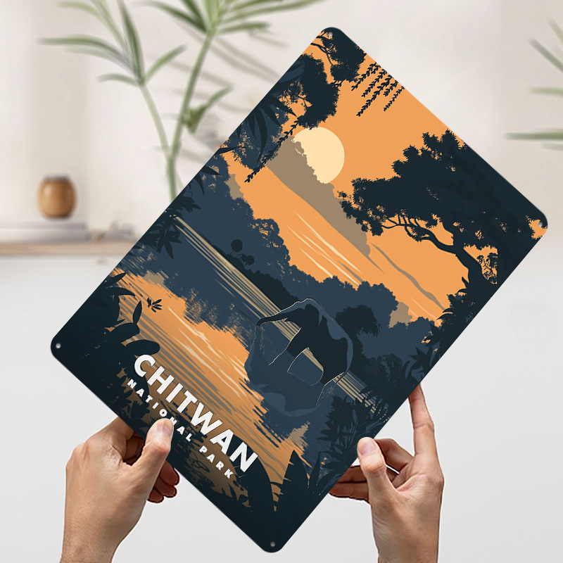 Chitwan National Park Metal Po - Retro Poster Gaming review and price