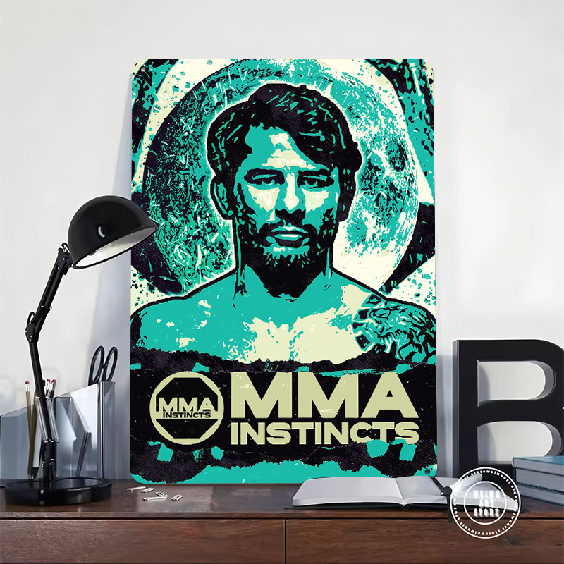 MMA Instincts Fighter 3D Print - Retro Poster Gaming review and price