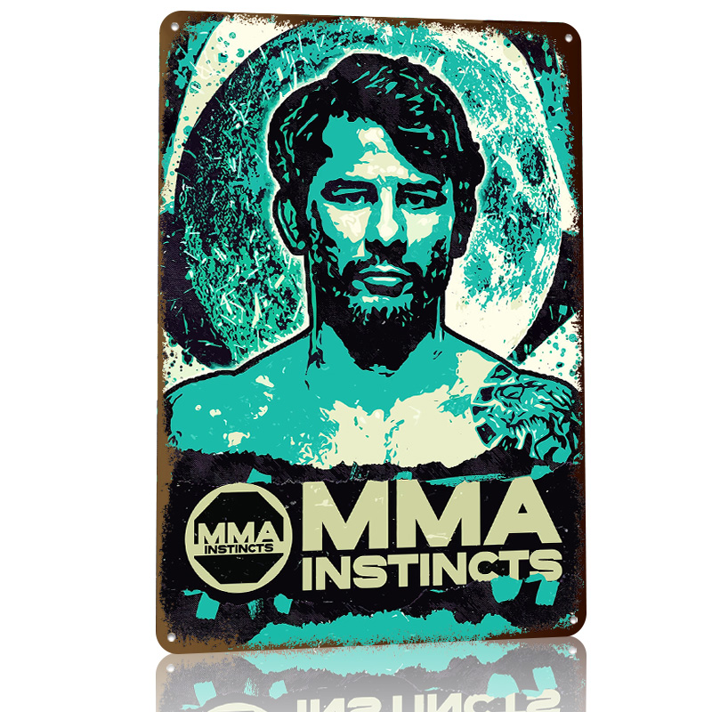 MMA Instincts Fighter 3D Print - Retro Poster Gaming review and price