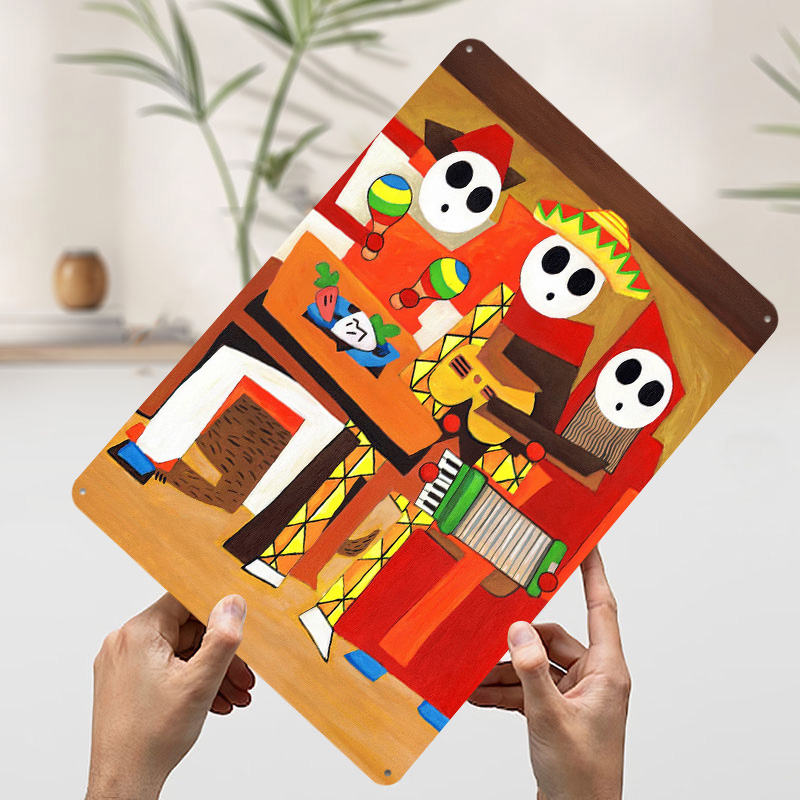 Three Mariachi Guys Tin Plaque - Retro Gaming Guy review and price