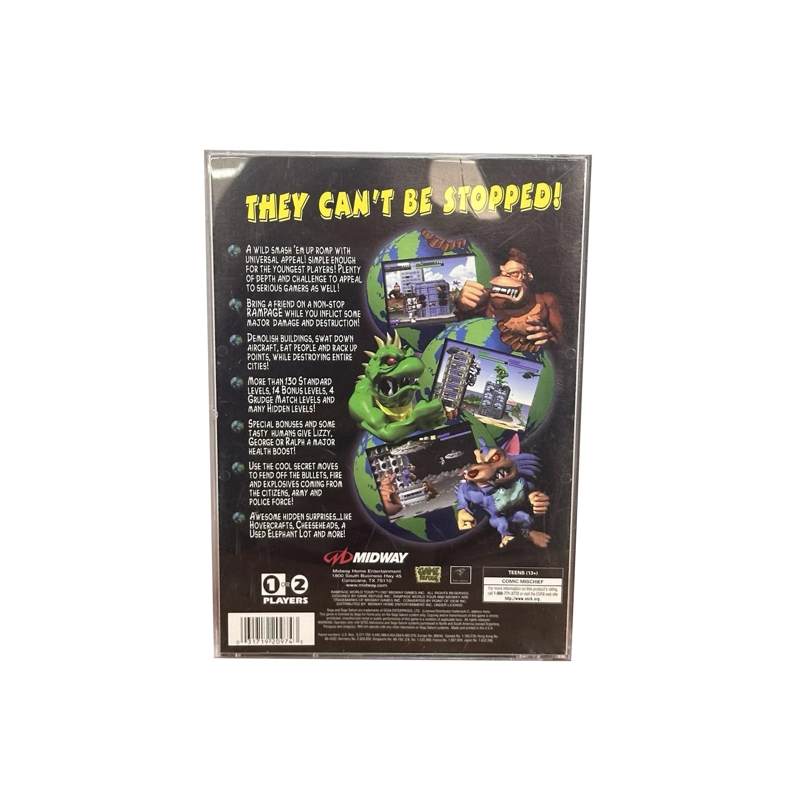 Saturn Copy Disc Game rampage  - Retro Gaming Nostalgia review and price