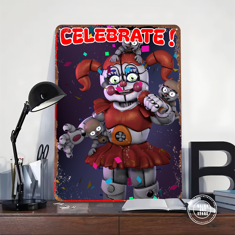 Circus Baby : CELEBRATE Tin Pl - Retro Poster Gaming review and price