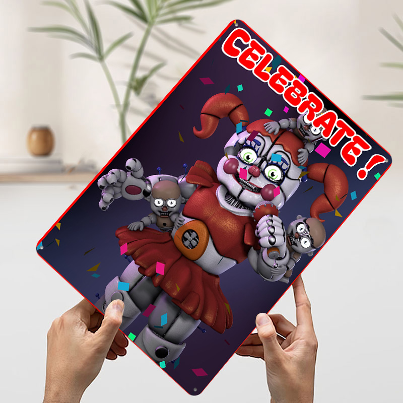 Circus Baby : CELEBRATE Tin Pl - Retro Poster Gaming review and price