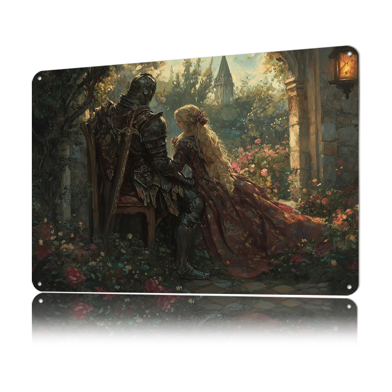 Knight and Damsel in a Garden  - Retro Knight Gaming review and price
